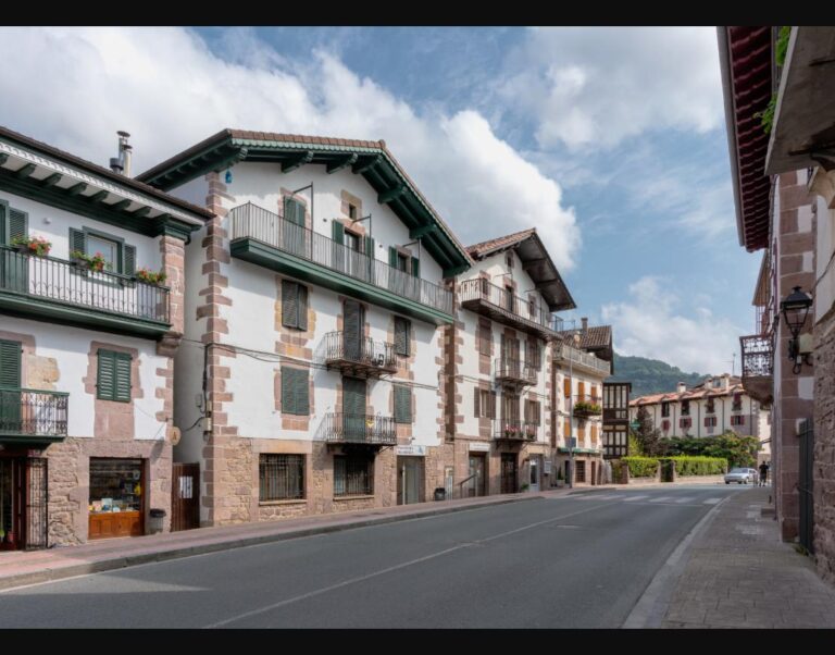 A quiet residential street, reflecting the local, settled-in pace of slow travel.